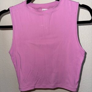 Alphalete pink muscle t